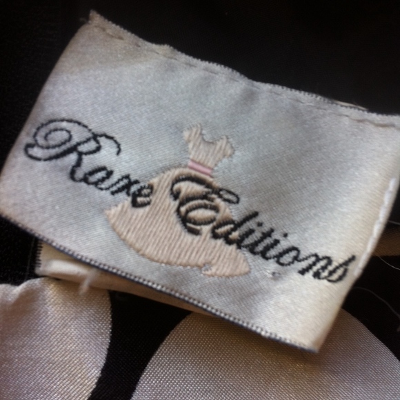 Rare Editions Black & White Polka Dot Dress Full - Picture 4 of 6